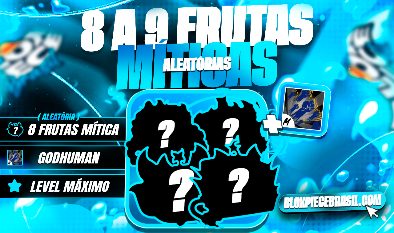 🎲 8 A 9FRUTAS MÍTICAS ALEATÓRIAS NO INVENTÁRIO + ITENS MÍTICOS!