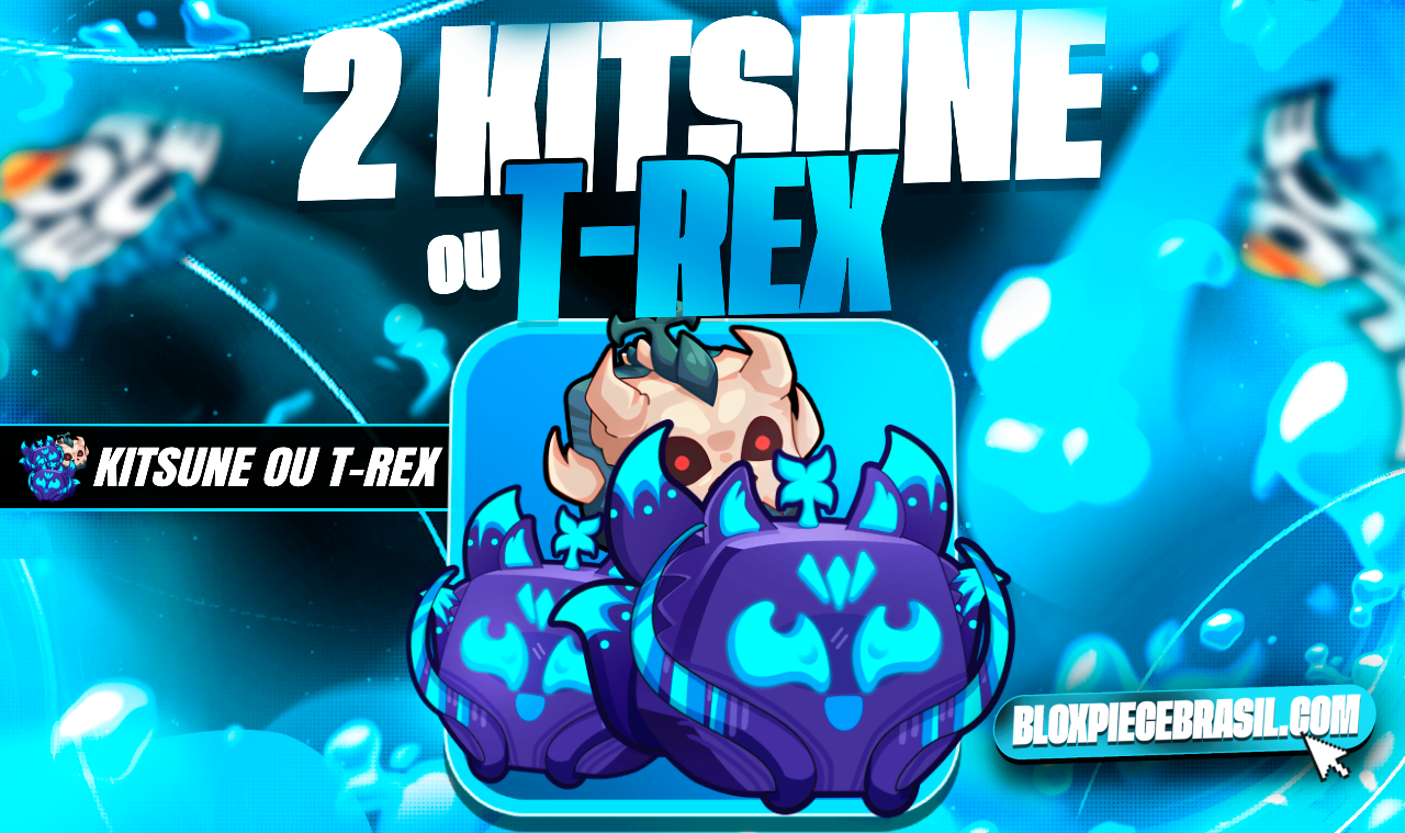 ⭐ CONTA COM 2 KISUNE OU T-REX + ITENS MÍTICOS!